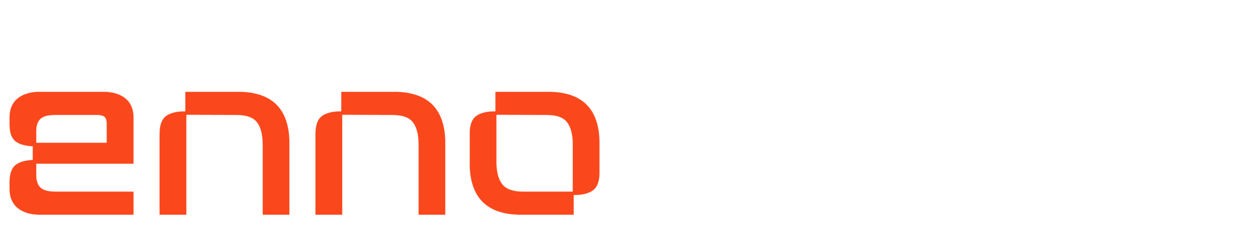 Ennomark footer logo White enno