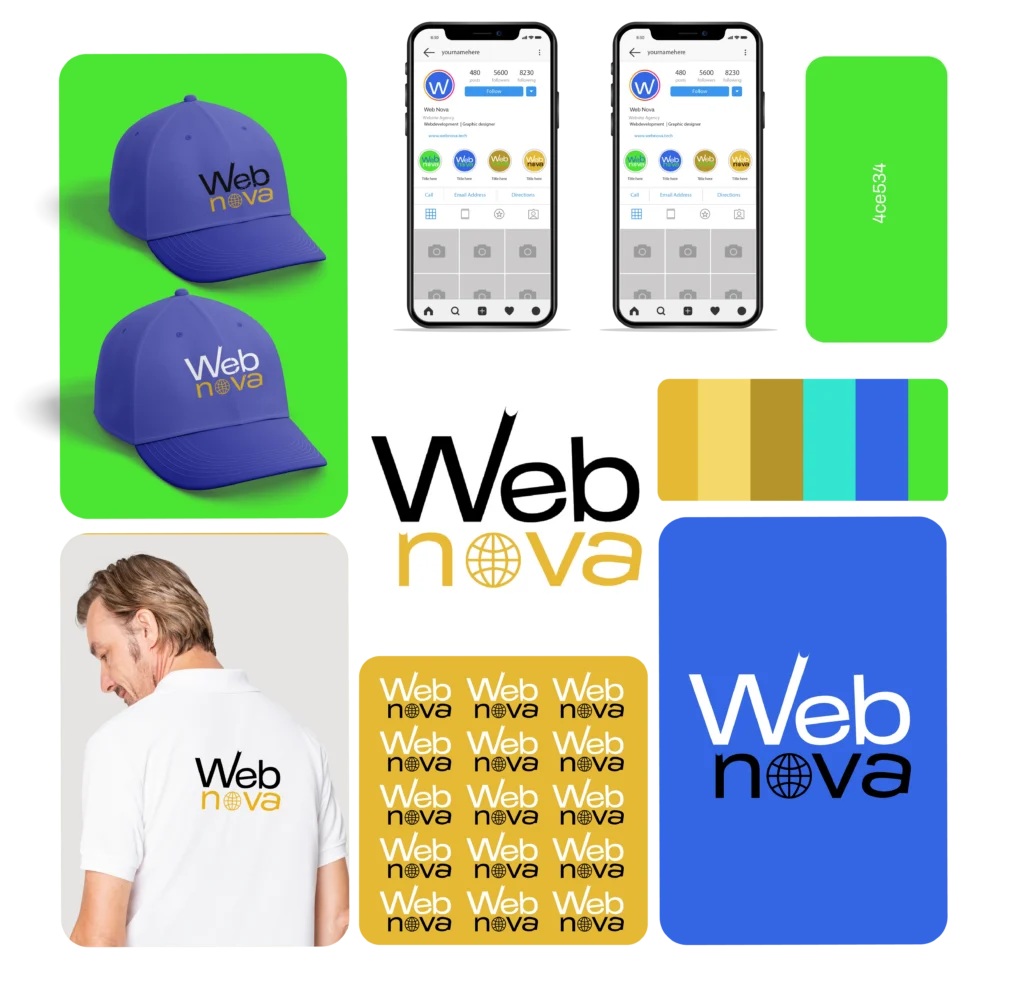 web nova logo design