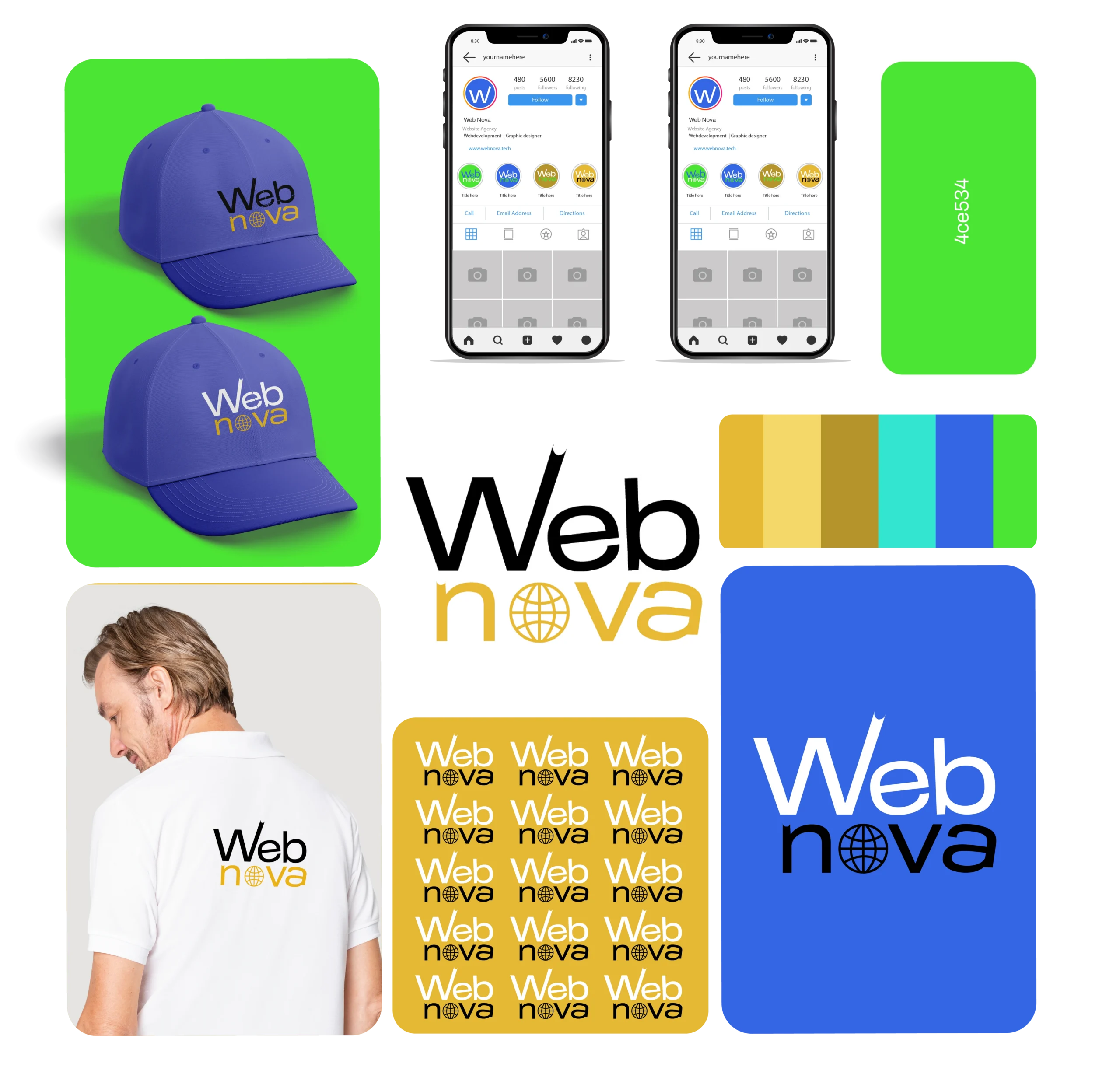 web nova logo design